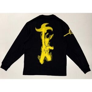 Jordan x Naruto Zion Williamson Long Sleeve Shirt Black DQ6024-010 Mens Medium